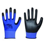 EL-103 MAVİ SİYAH TIRTIKLI ELDİVEN 10 NO