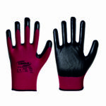 EL-135 BORDO SİYAH DÜZ ELDİVEN